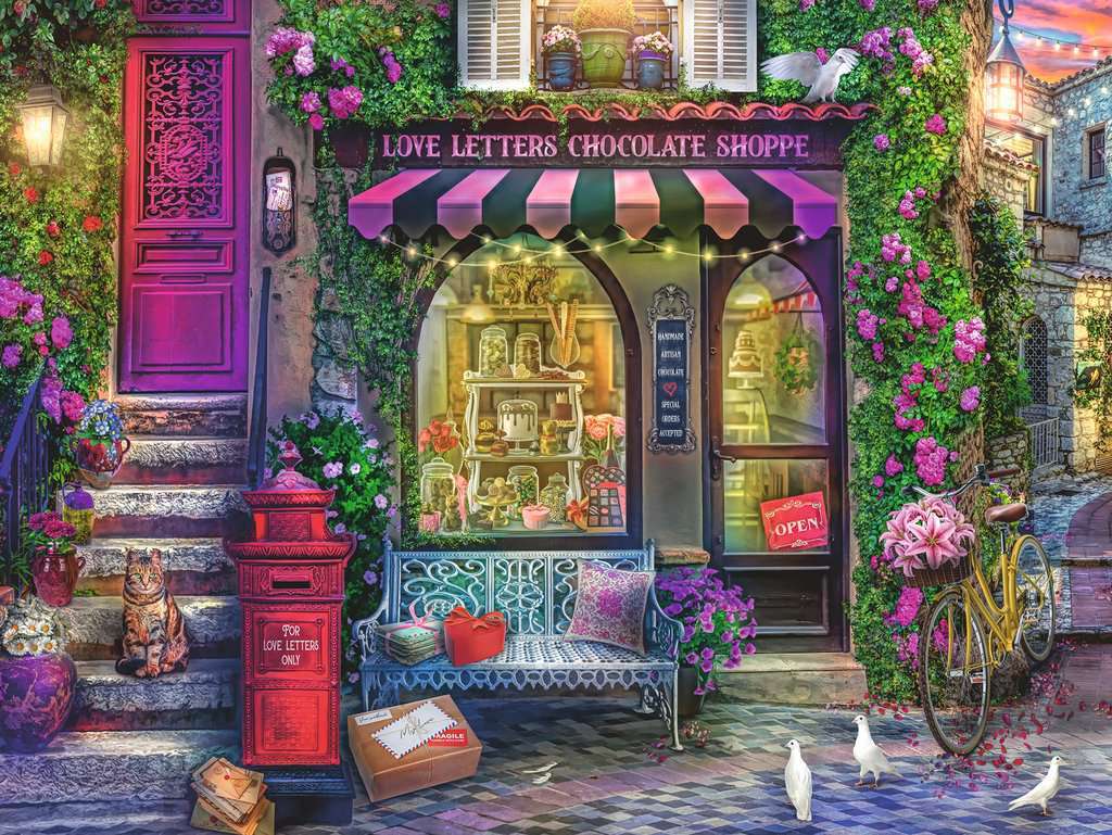 Love Letters Chocolate Shoppe 1500 Piece Puzzle