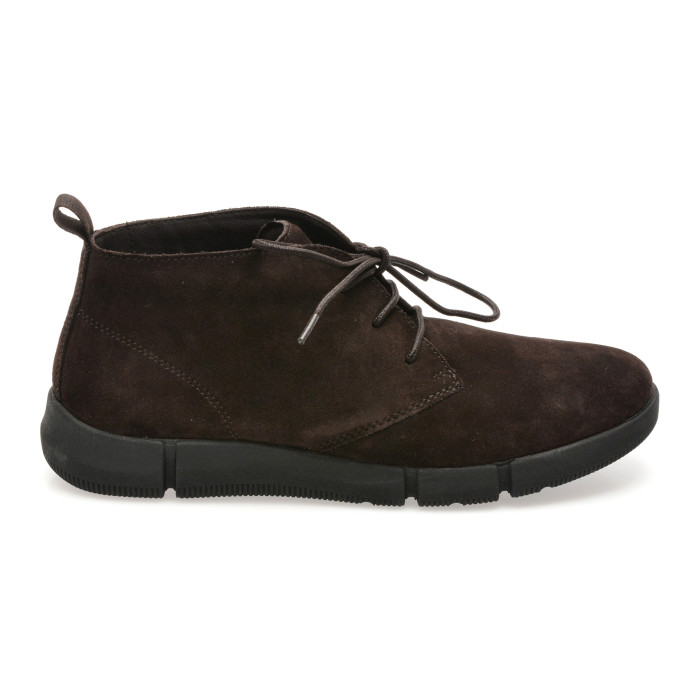 Ghete GEOX maro, U5646A, din piele intoarsa