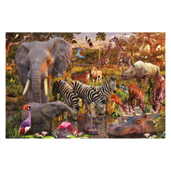 African Animal World 3000 Piece Puzzle