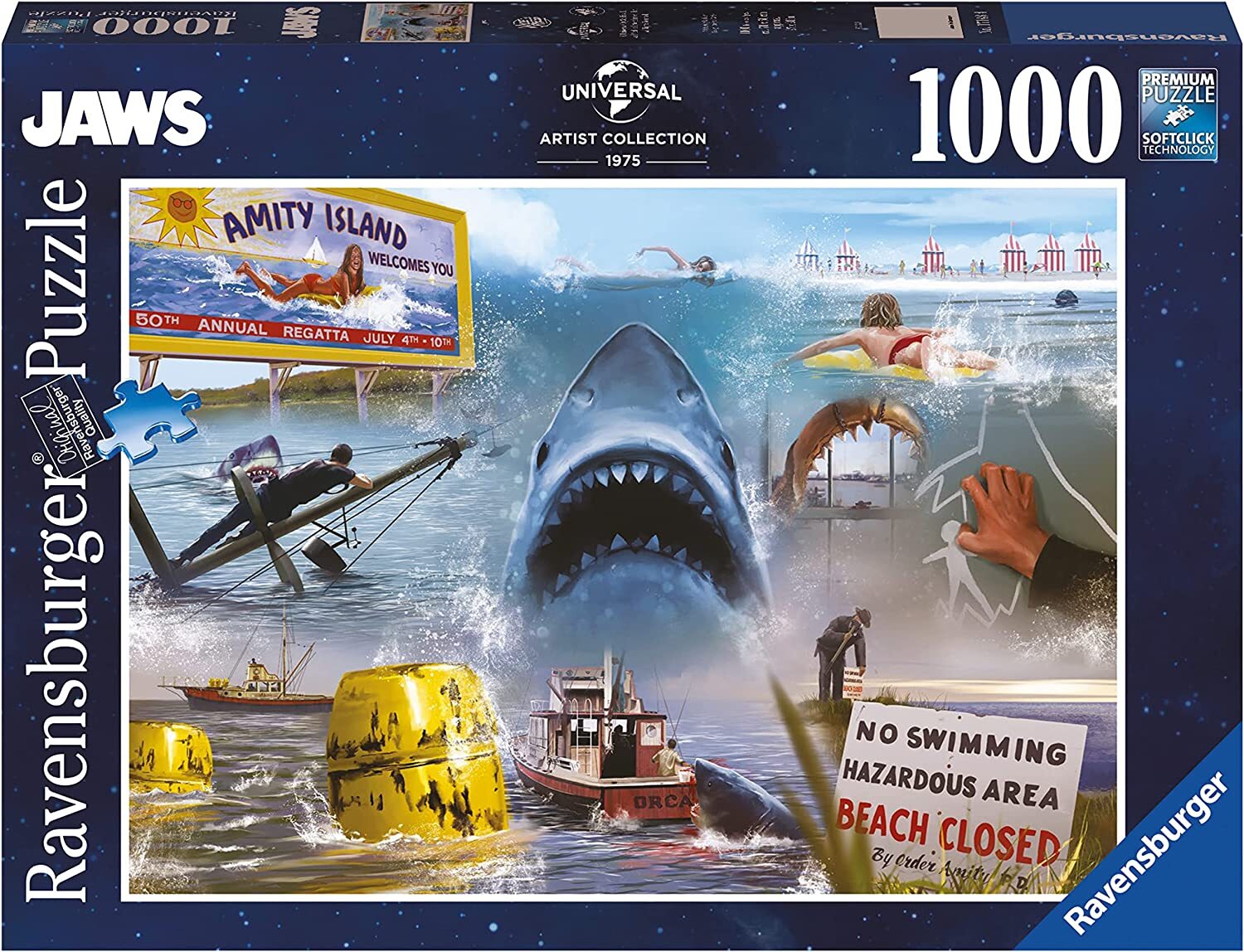 Universal Artist Collection Jaws 1000 Piece Puzzle