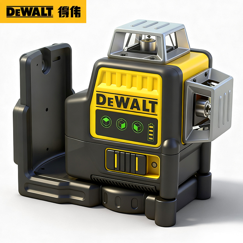 Industrial/DIY DW089LG 12V Lithium Green Laser Level 3 Sides 360 12 Lines Self-leveling 4 IP65 Waterproof 3-Year Warranty