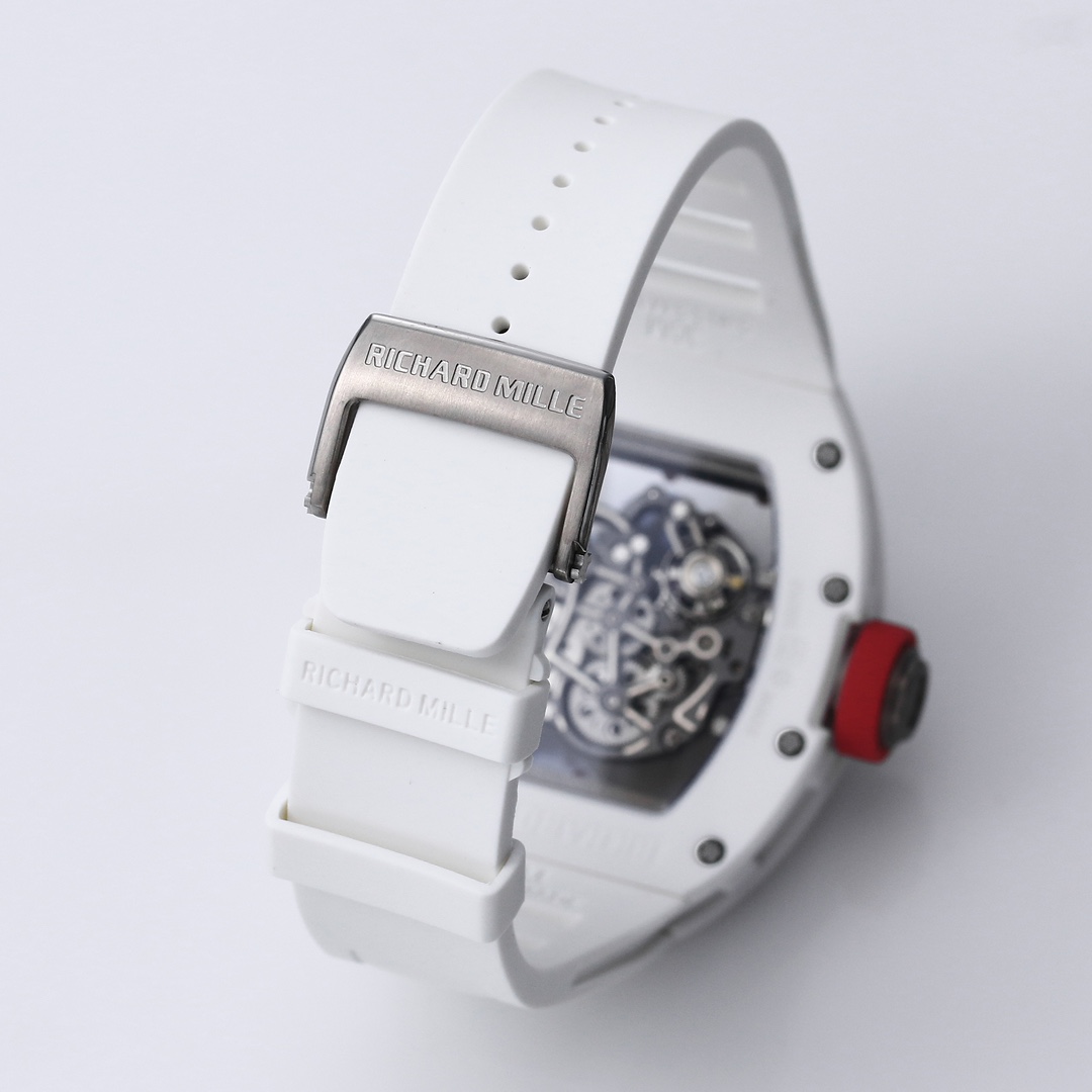 Richard Miller RM 055 RMUL2 NTPT Carbon Fiber White Case Red Mark