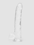 King Cock Realistic Large Suction Cup Dildo 10 Inch Clear
