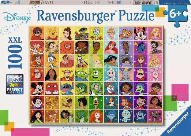 Children’s Jigsaw Puzzle Disney Multi Character - 100 XXL Pieces Puzzle