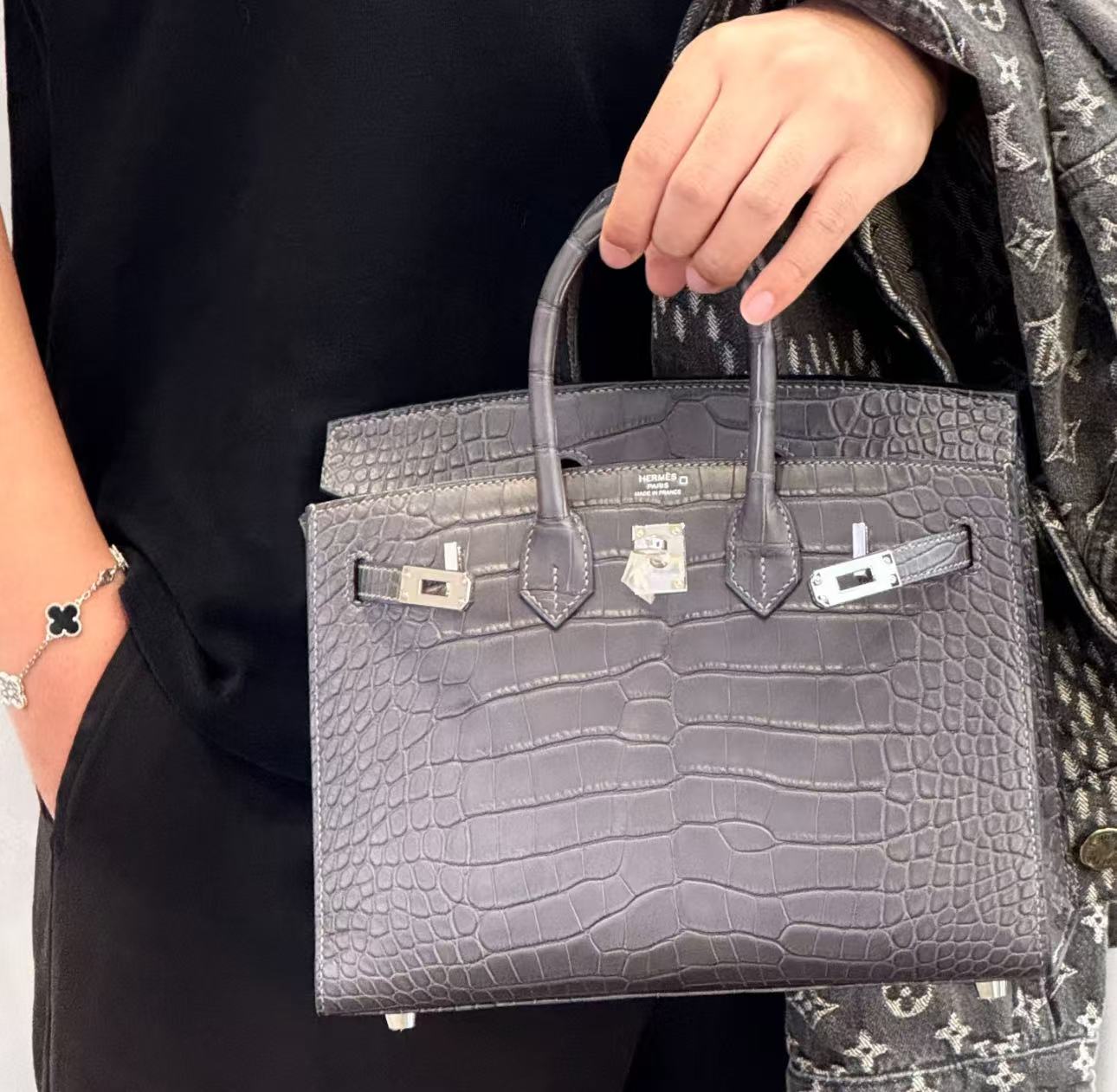 Hermès birkin 25-35 Gris grafito customization