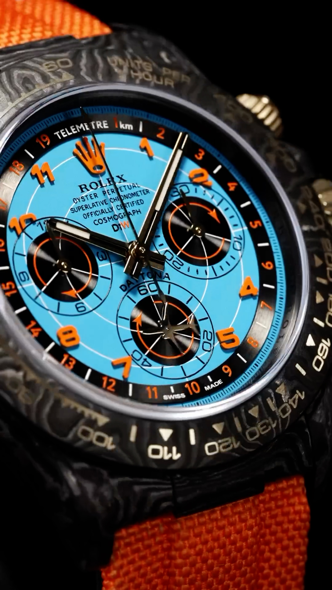 Rolex Carbon Daytona DiW AVIA AZURE BLUE