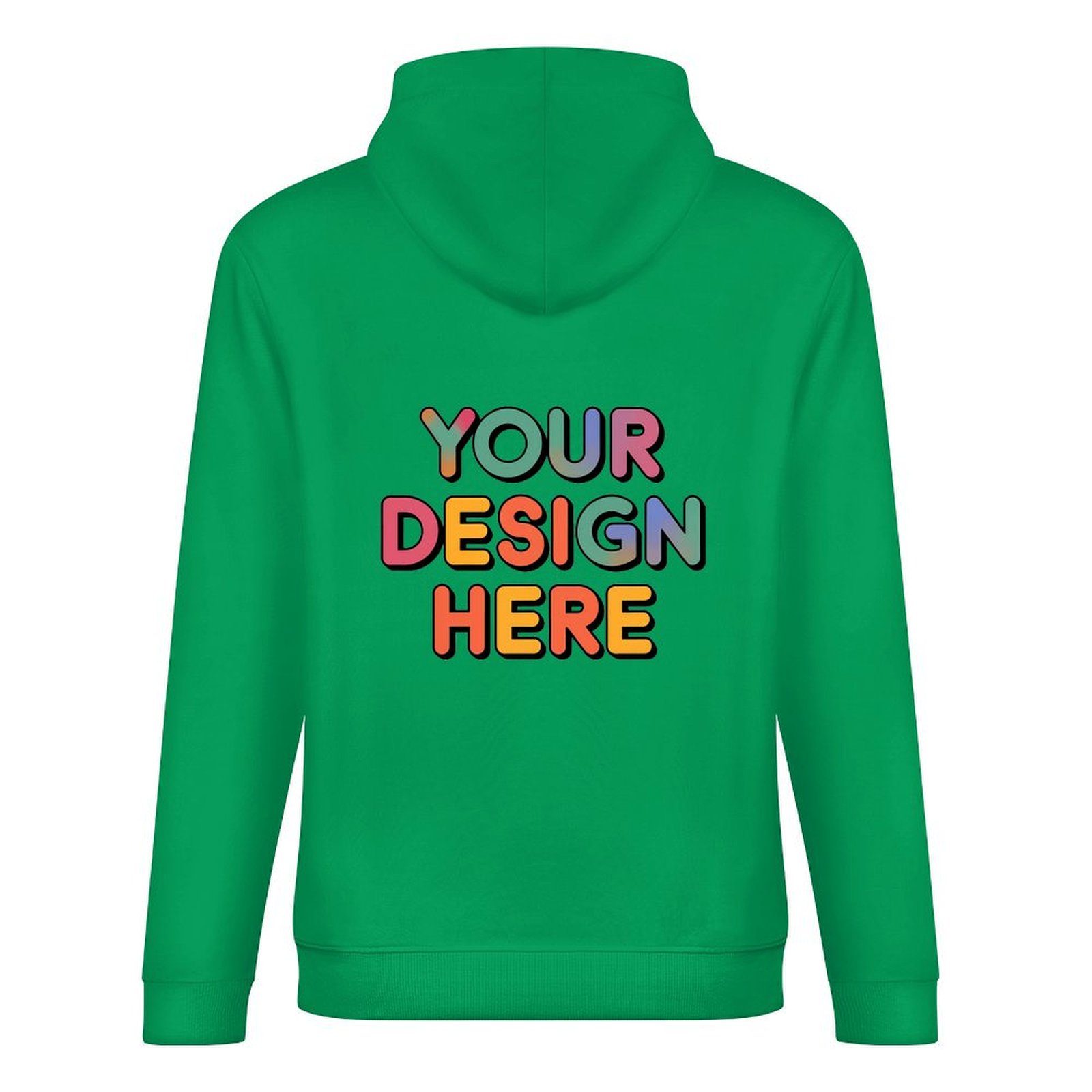 Customized Men’s Pure Cotton Hooded Sweater (Unisex) with Back Print