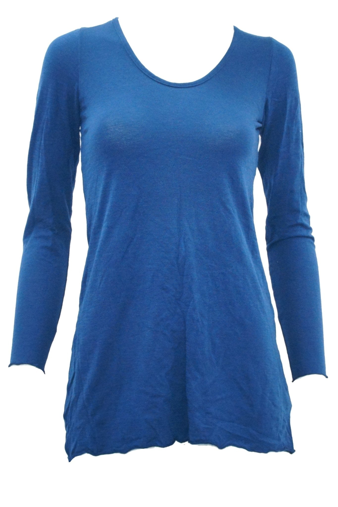 Longline Wool-Blend Tee