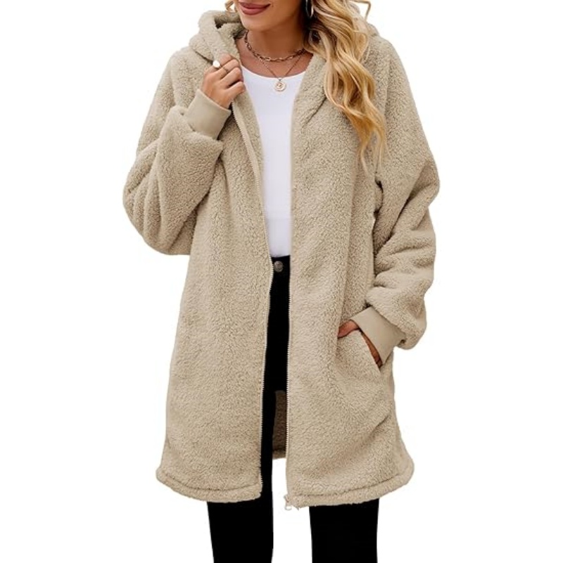 Womens Oversized Sherpa Jacket