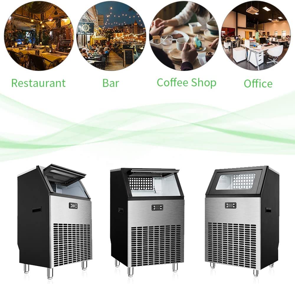 🔥clearance sale🔥 100LBS/200LBS/265LBS  Freestanding Commercial Ice Maker