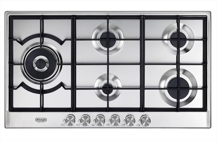 DE LONGHI - Piano cottura a gas NSL 590D X 90cm-Inox