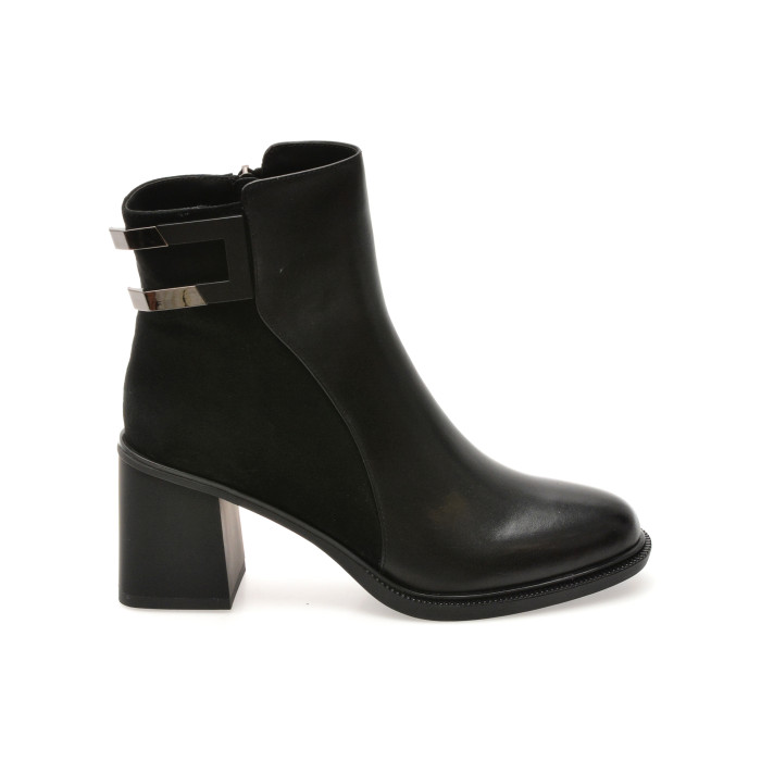 Ghete EPICA negre, M202B, din piele naturala