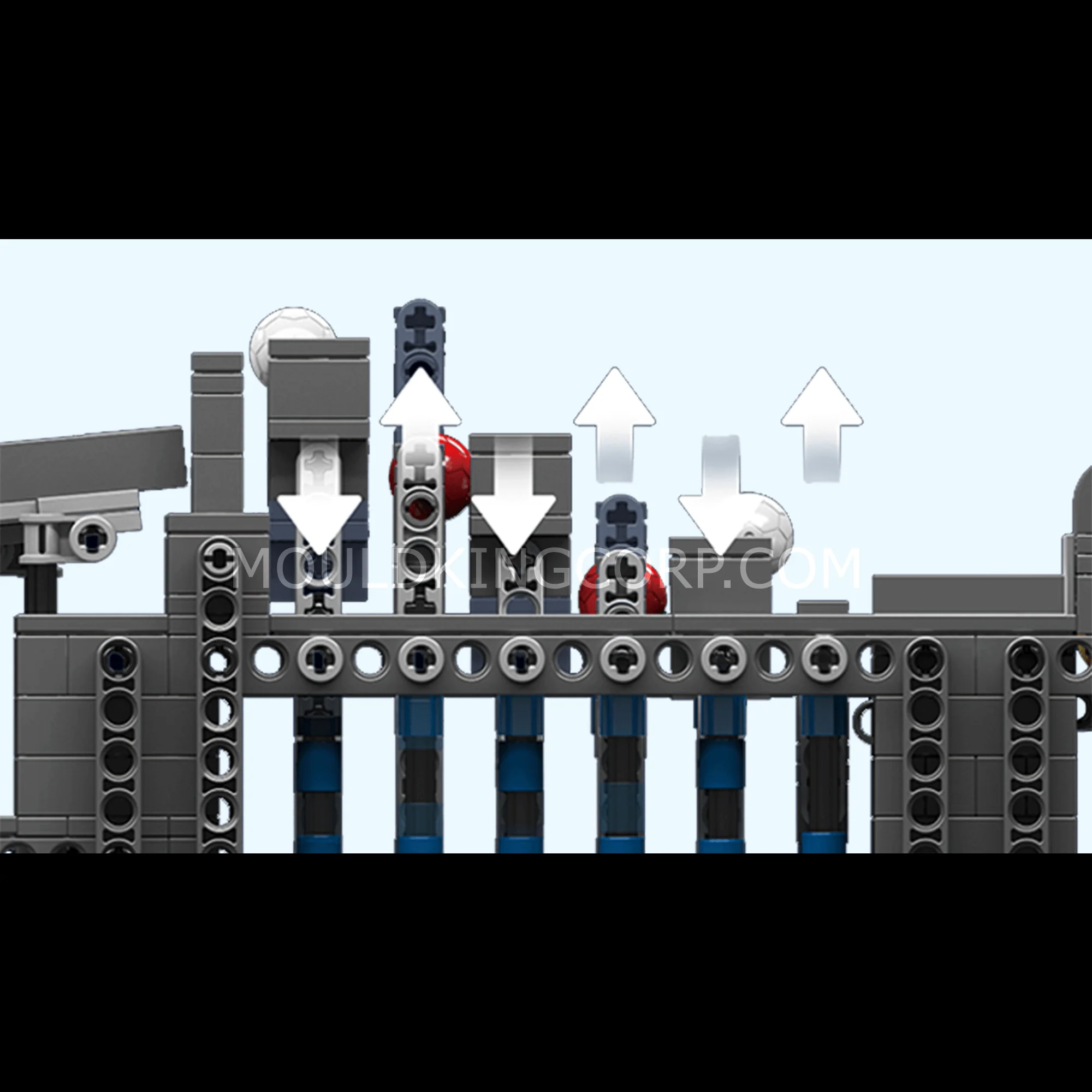 MOULD KING 26009 Motorized Rainbow Stepper II Building Set | 1,281 PCS