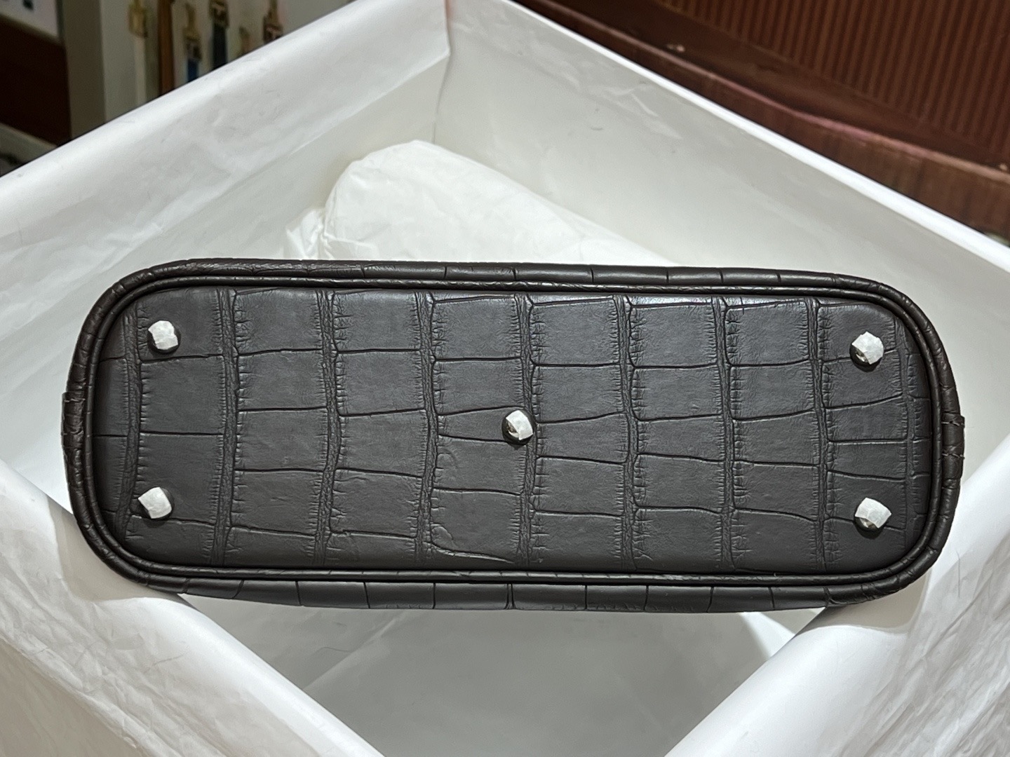 Bolide 25CM Matte crocodile leather