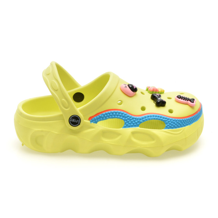Papuci SELECTION KIDS verzi, 3039, din pvc