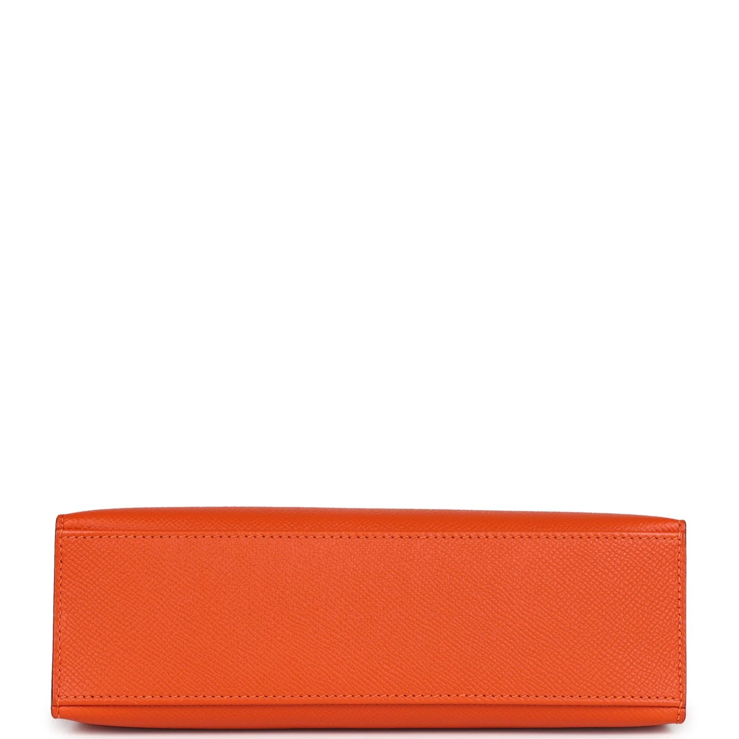 Hermes Kelly Pochette Feu Epsom Palladium Hardware