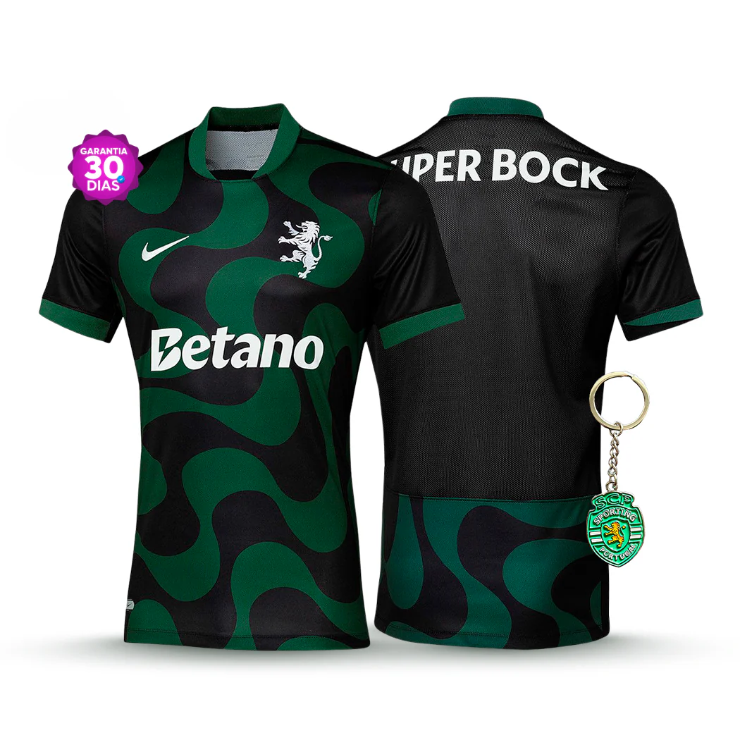 Camisola Sporting Alternativa Preta 2025/26 - LAN?AMENTO! ????