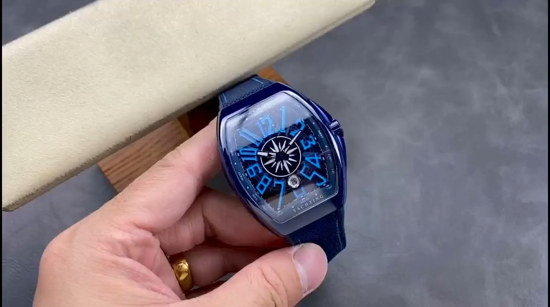 Swiss Franck Muller Framulan V45 Ceramic Yacht Model Blue 45mm