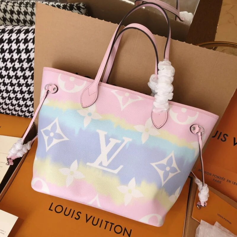 Louis Vuitton Escale Neverfull Mm M45127 Pink/Blue/Red