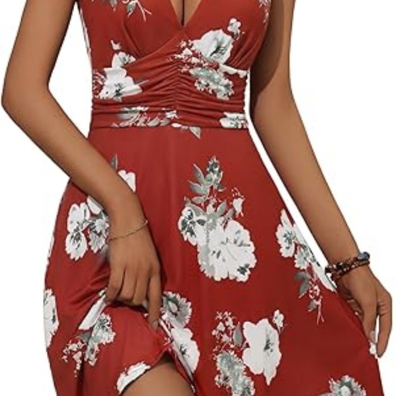 WRENLEY Women's Spring Deep V Neck Sleeveless