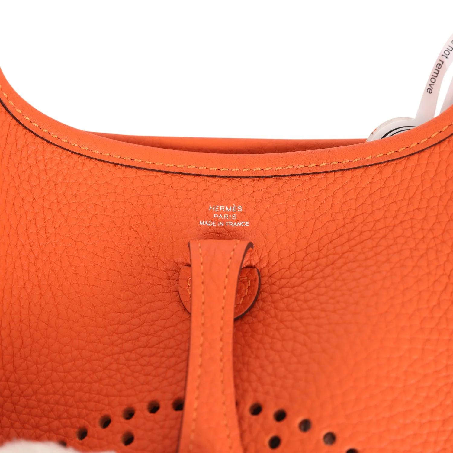 Hermes Evelyne TPM Feu Clemence Palladium Hardware