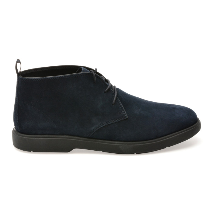 Ghete GEOX bleumarin, U56LAD, din piele intoarsa