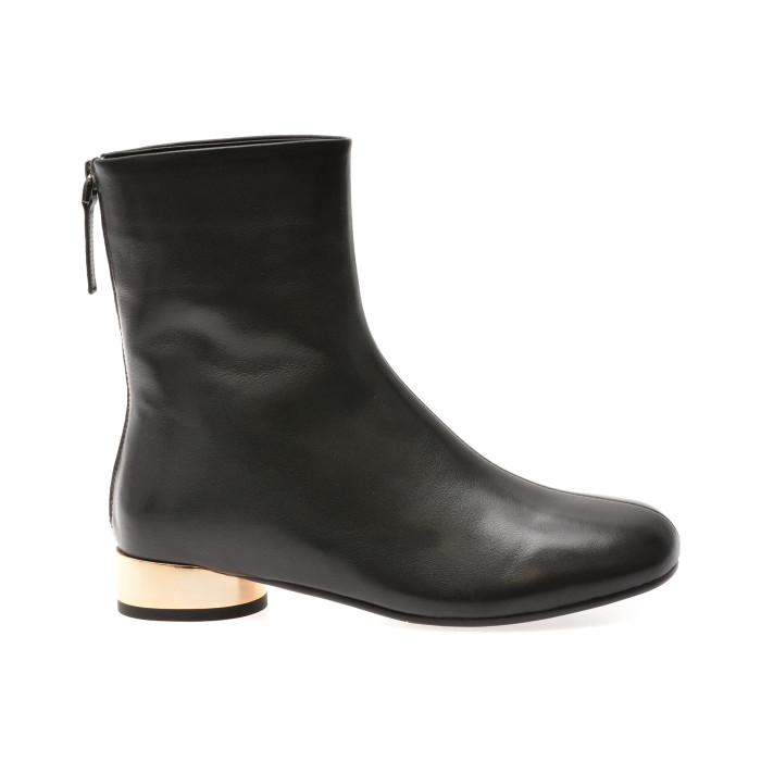 Ghete EPICA negre, EB936, din piele naturala