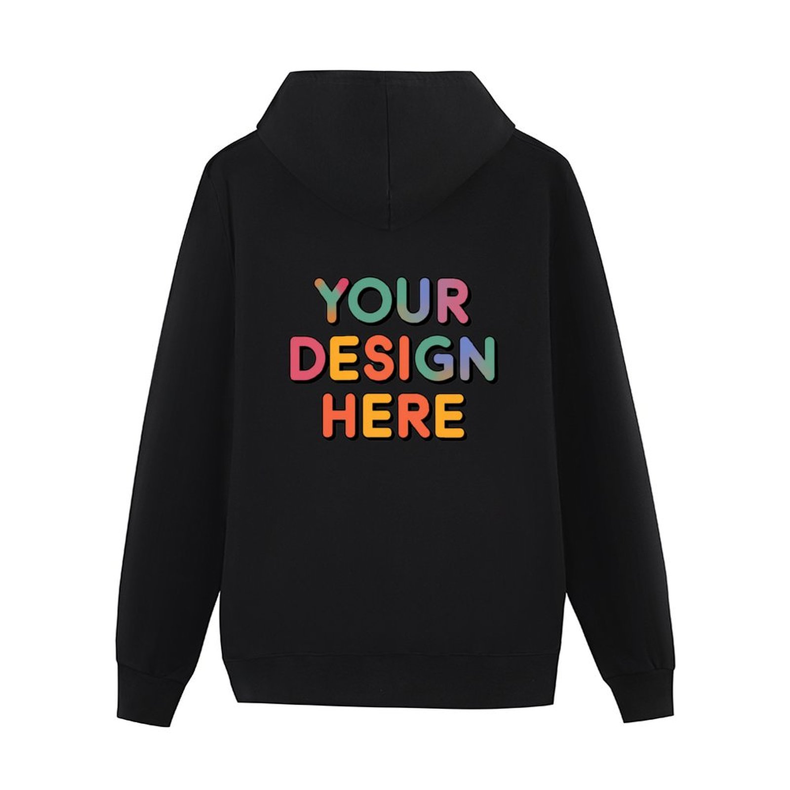 Customized Men’s Fashionable Pullover Hoodie with Adjustable Drawstring