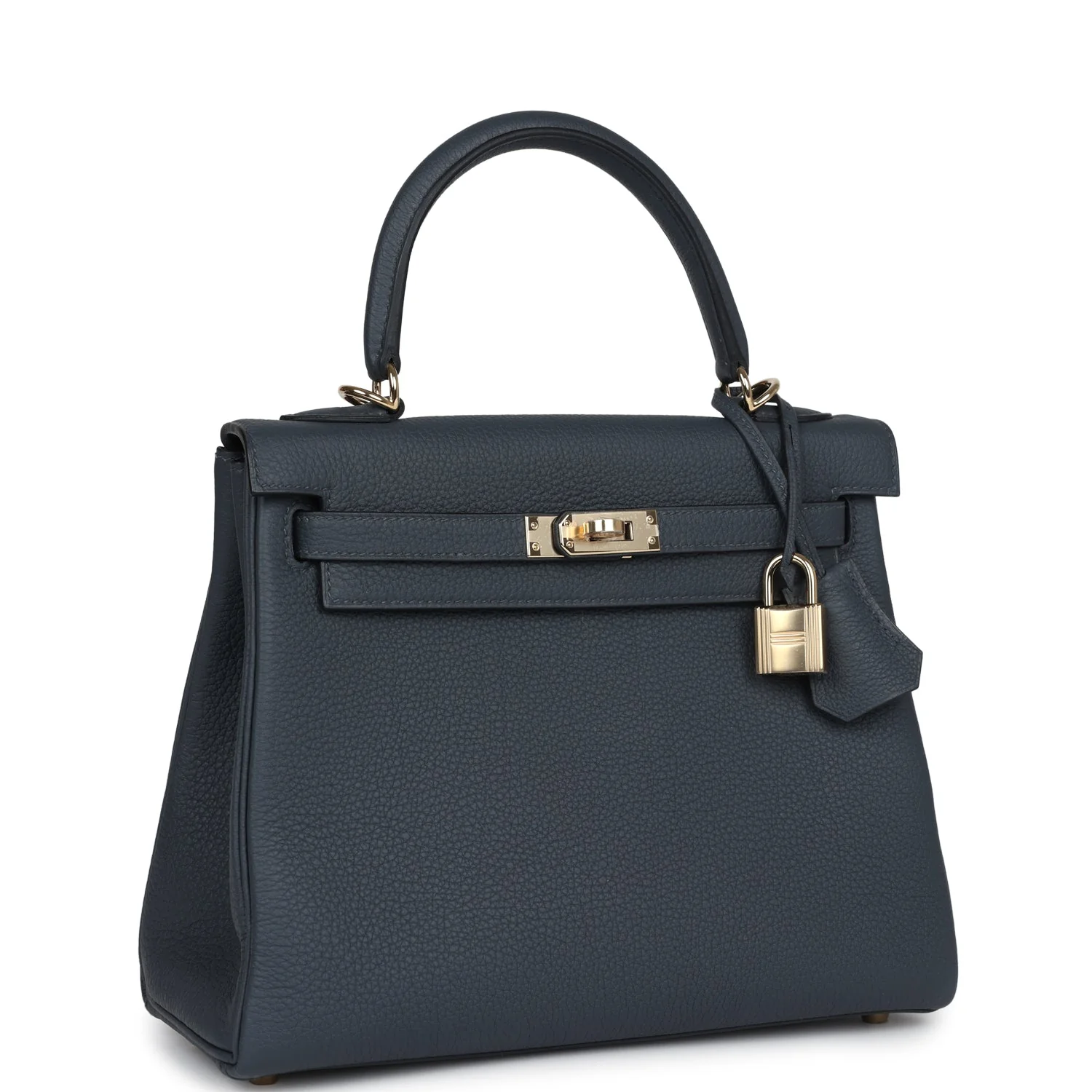 Hermes Kelly Retourne 25 Gris Misty Togo Permabrass Hardware