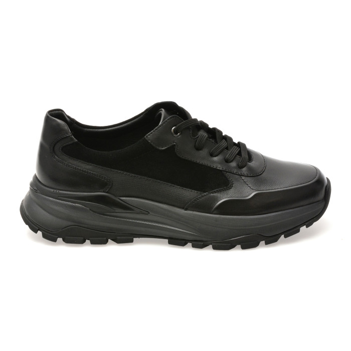 Pantofi sport EPICA negri, 2511C1, din piele naturala