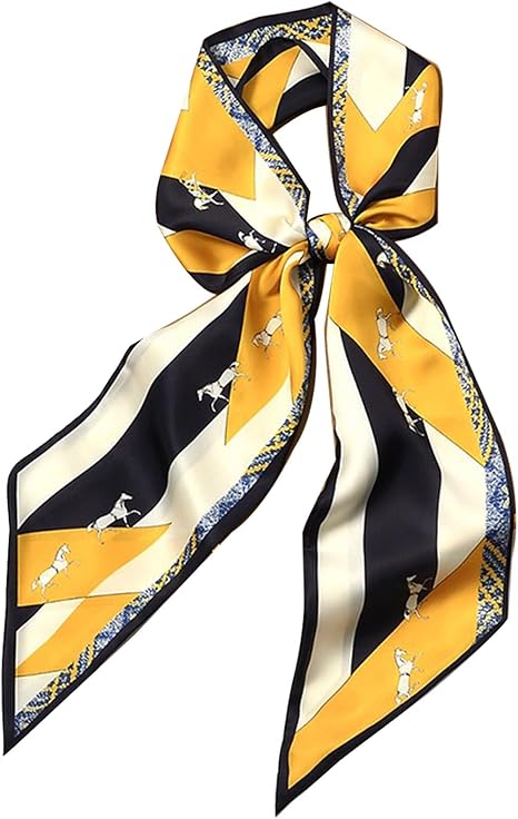 ELOWYNNE Satin Neck Scarf for Women