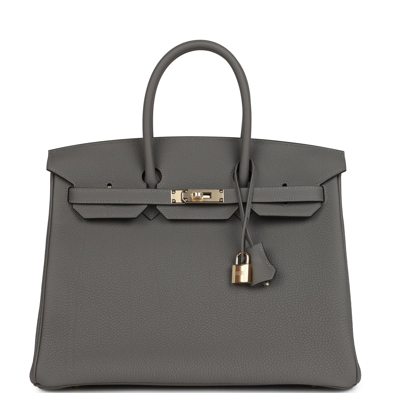Hermes Birkin 35 Gris Meyer Togo Permabrass Hardware
