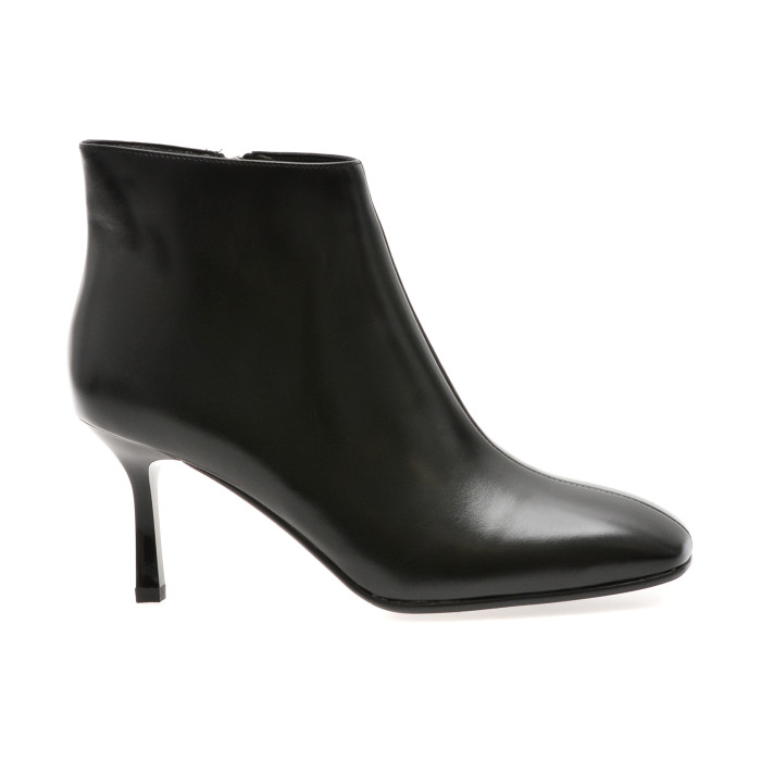 Botine elegante EPICA negre, E37860B, din piele naturala