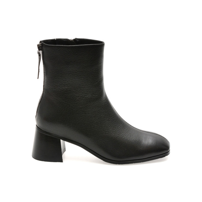 Botine EPICA negre, B102, din piele naturala