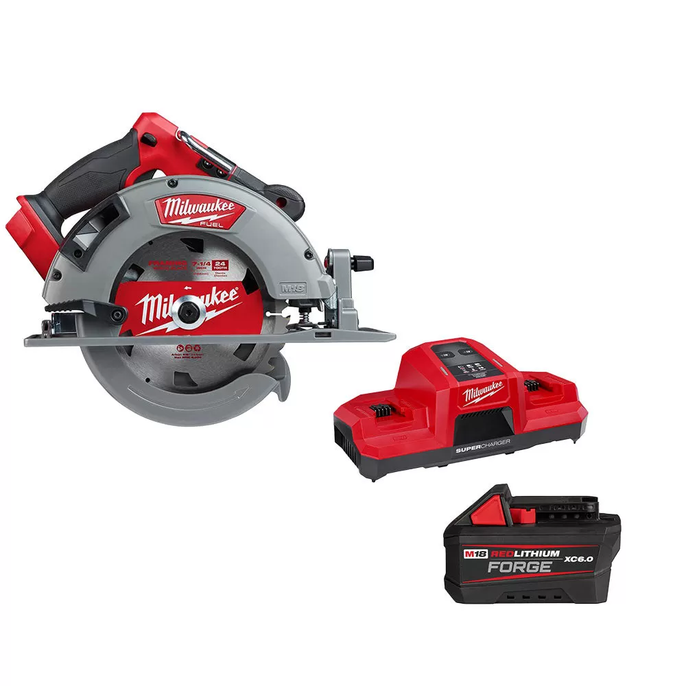 Milwaukee 48-59-1861 M18 FORGE 18V Battery Charger Combo Kit w/ M18 Circular Saw