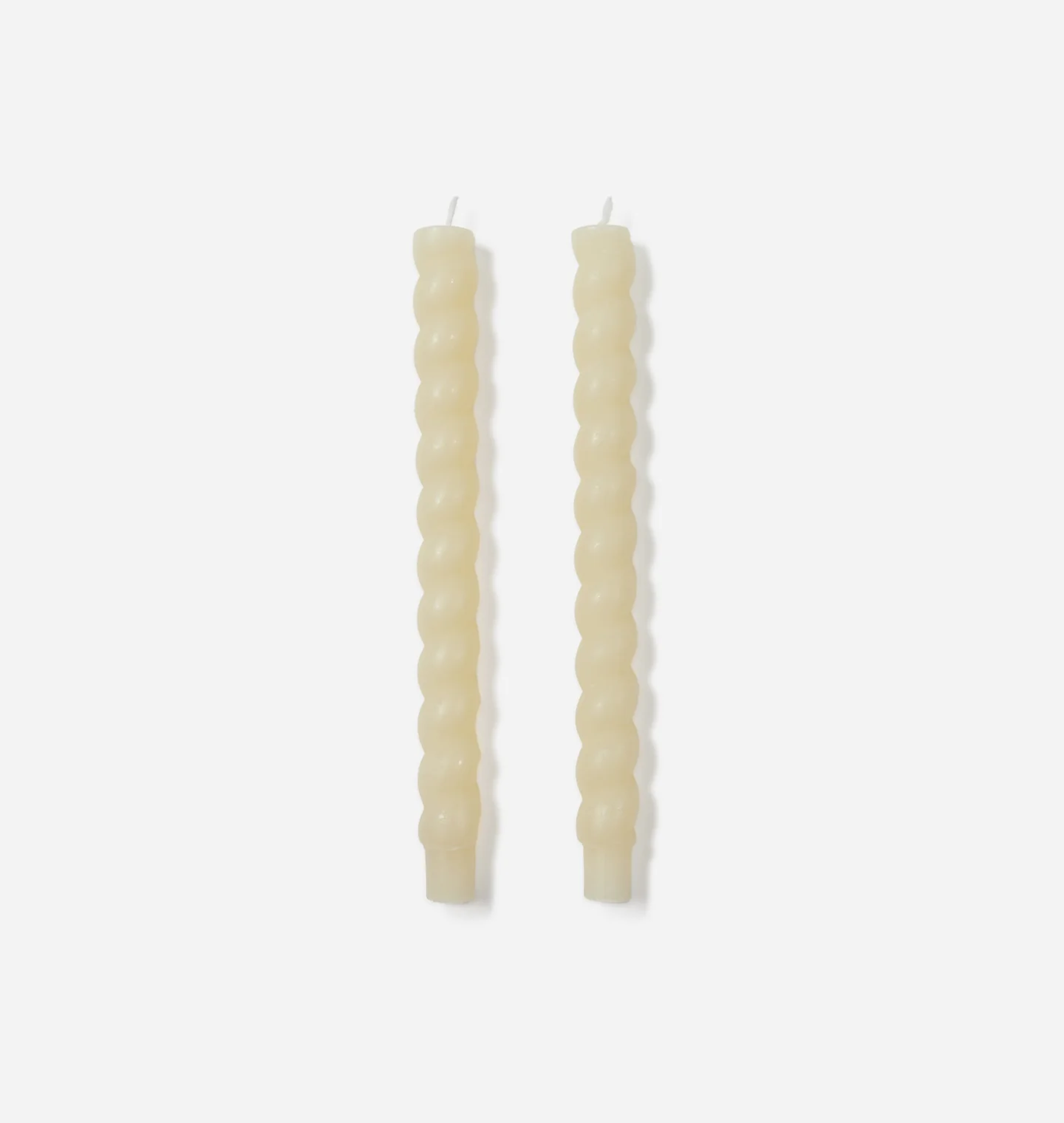 Braided Taper Candle S/2