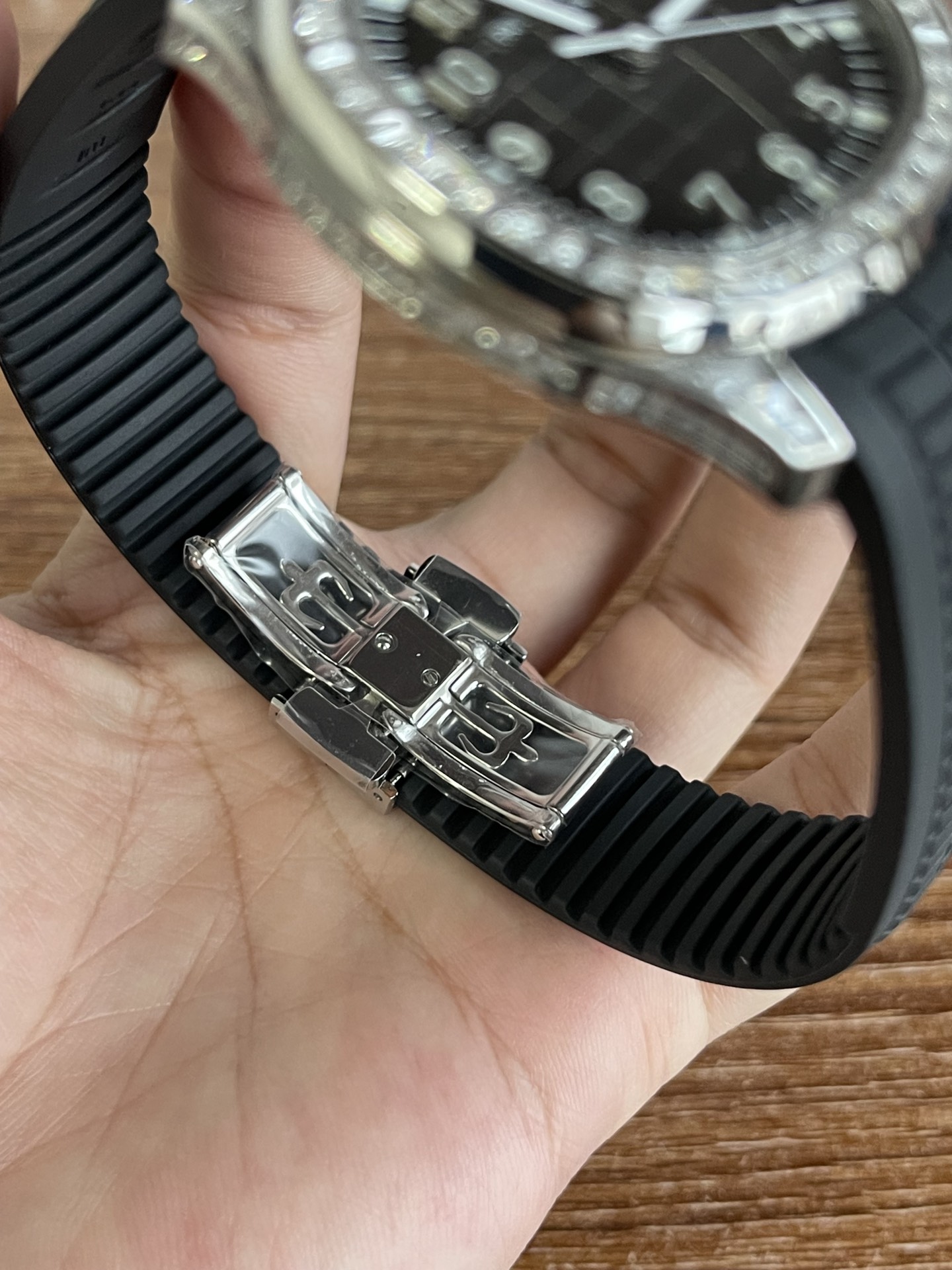 Replica Patek Philippe Aquanaut 5267 200A 001 Black Dial Diamond Bezel Watch