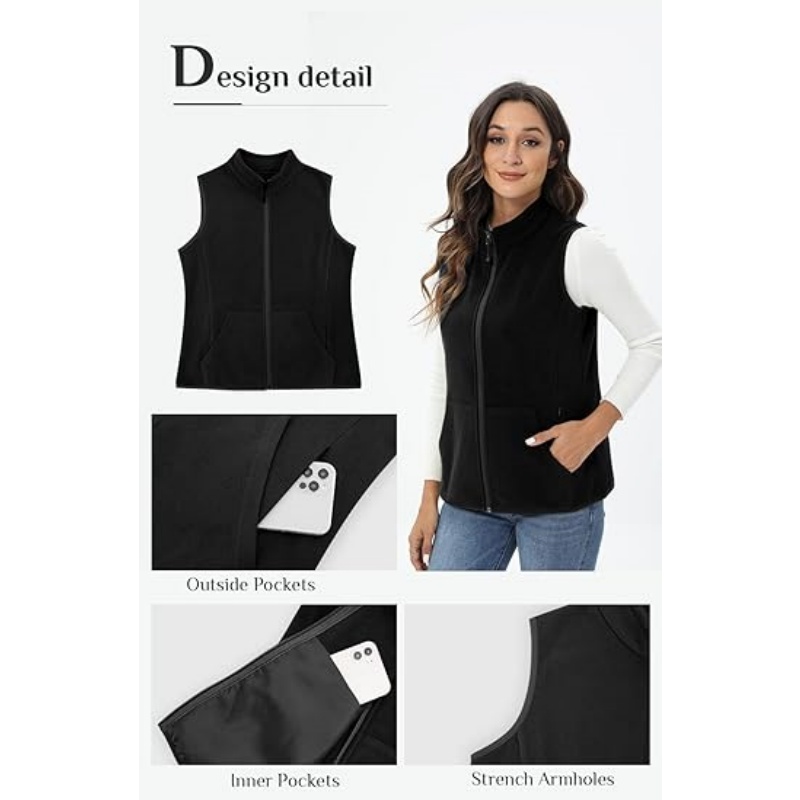 Women's 6-Pocket Fleece Vest