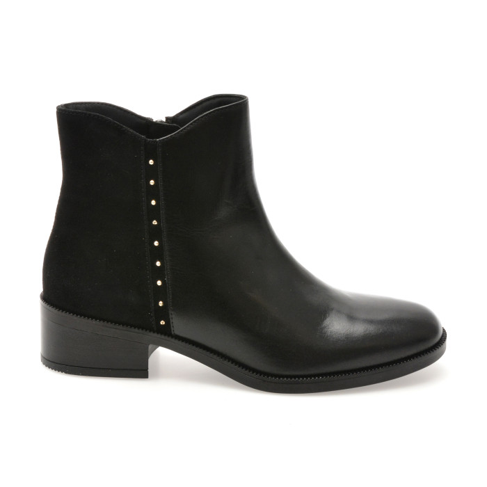 Ghete GEOX negre, D565EE, din piele naturala