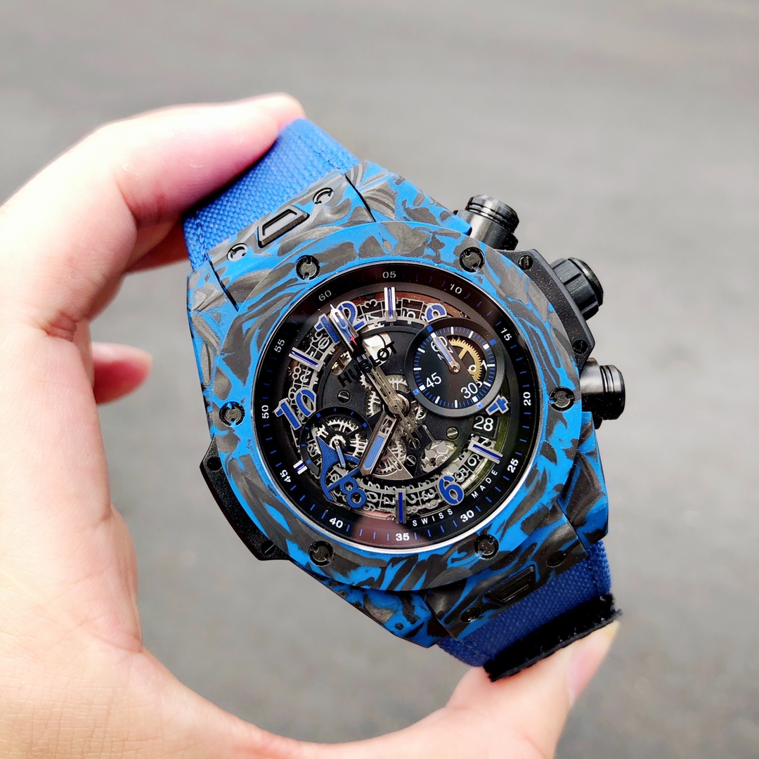 Hublot 411.QV.1123.NR.OVK21 Big Bang Unico Red Carbon Alex Ovechkin Watch 45mm
