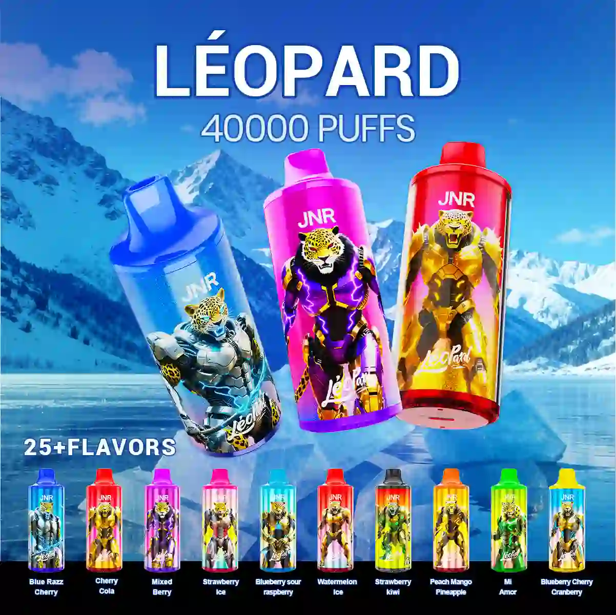Léopard 40K Disposable Vape 40000 Puffs - JNR Vape Puff