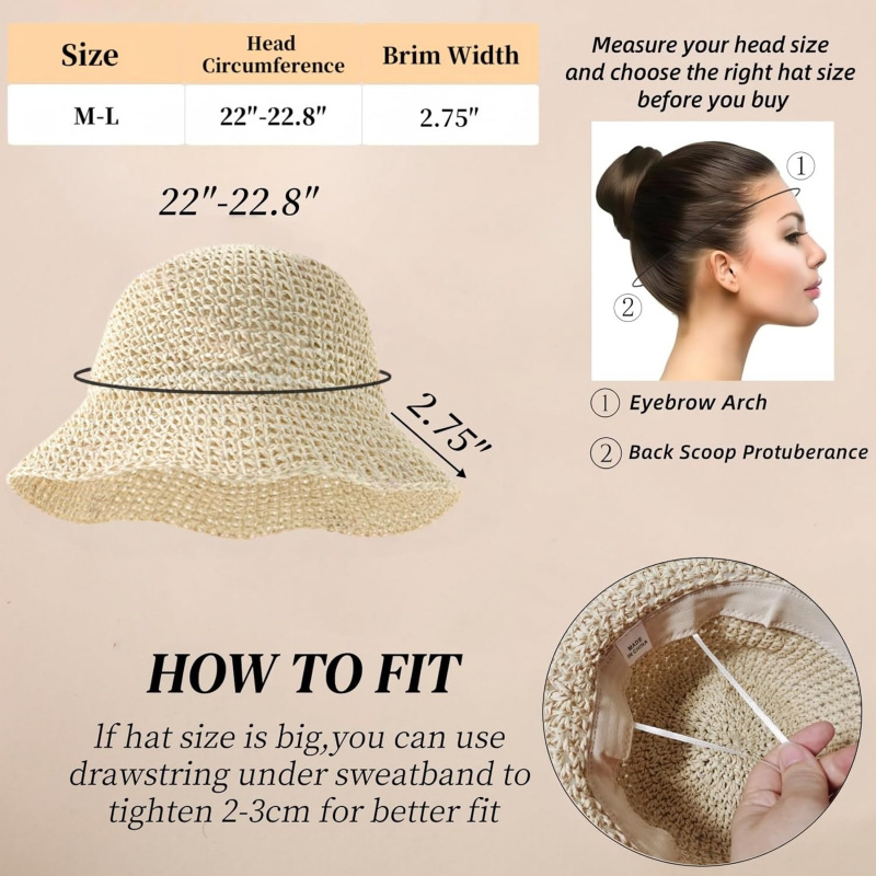 Big Beach Straw Hats for Women