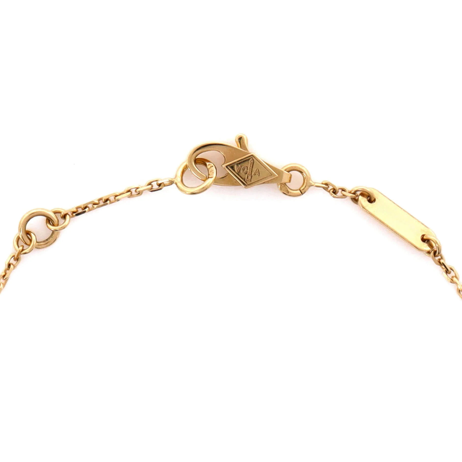Sweet Alhambra Butterfly Bracelet 18K Yellow Gold and Mother of Pearl