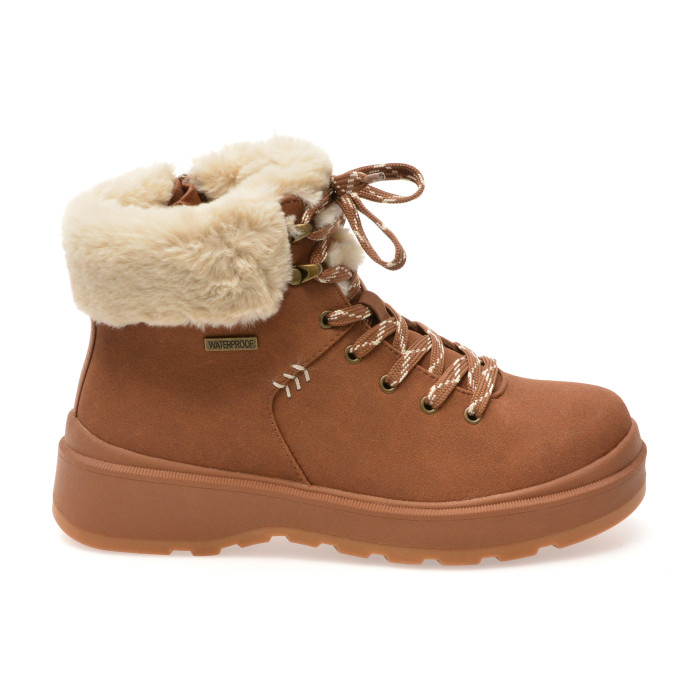 Ghete SKECHERS maro, PARK CITY, din piele ecologica