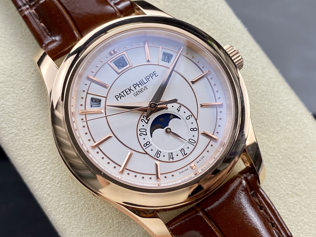 Replica Patek Philippe Complications Rose Gold 5205R 001 40mm Mens Watch