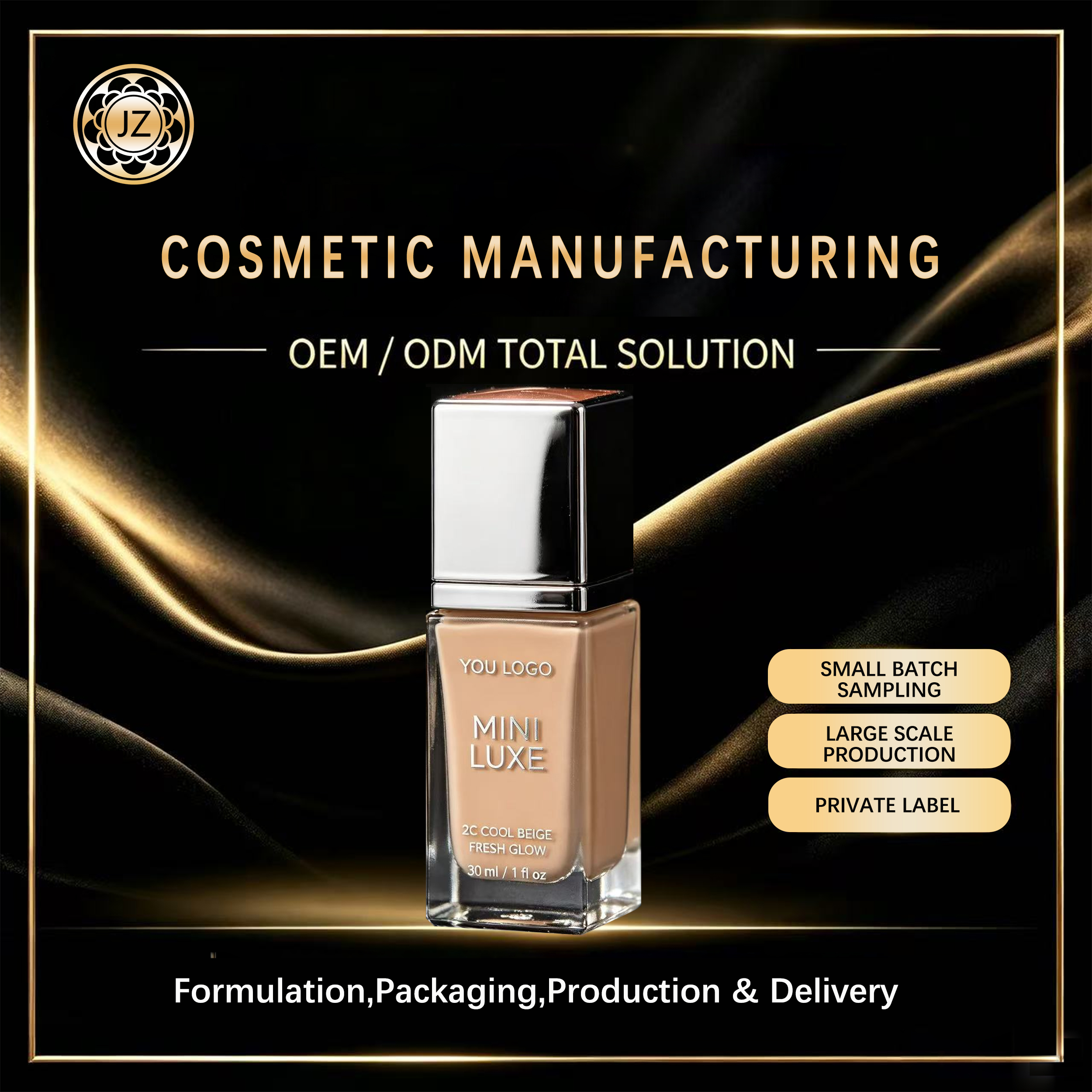 All-in-One Long-Lasting Foundation (Customizable in Multiple Shades)