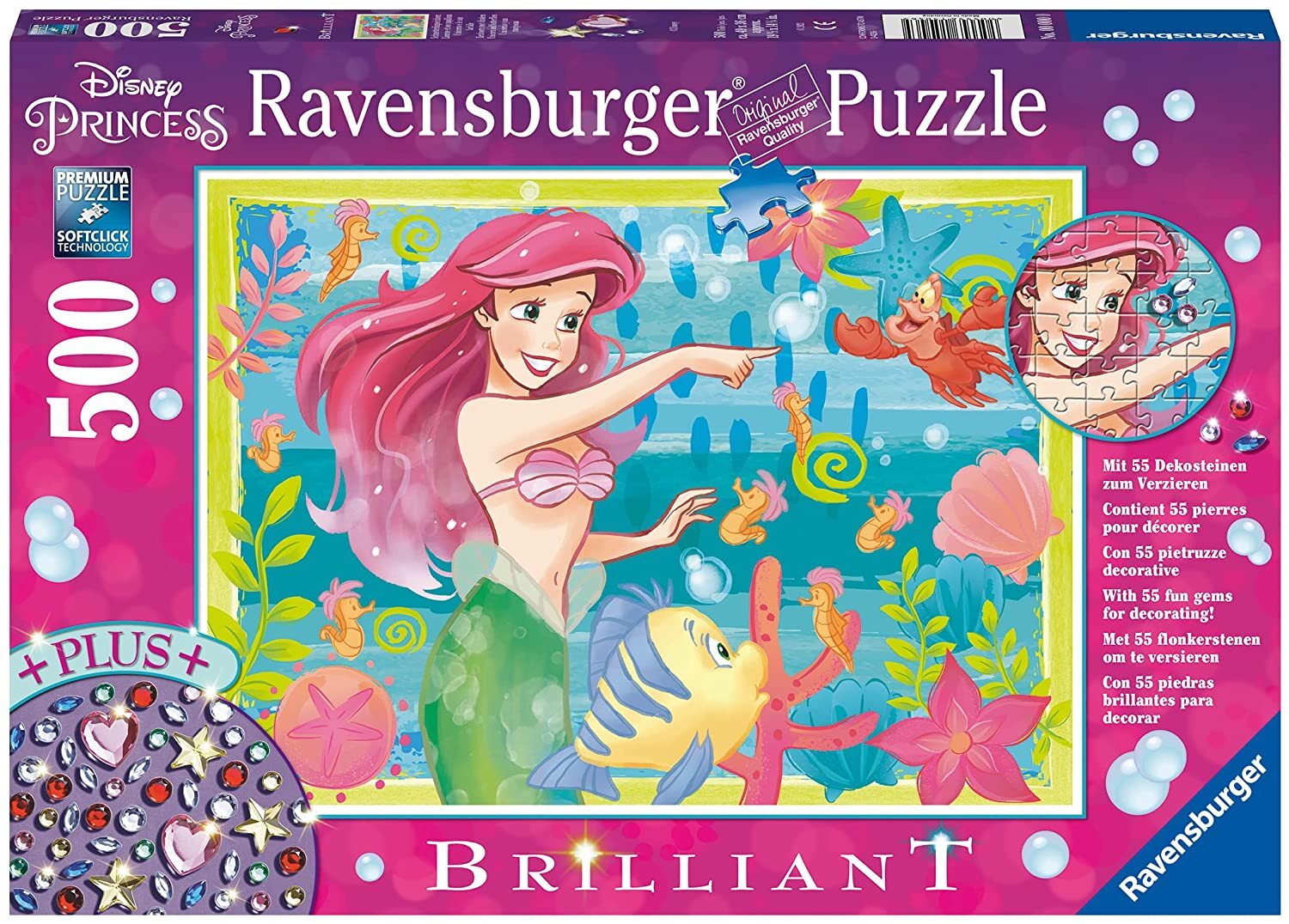 Brilliant Ariel’s Underwater Paradise 500 Piece Puzzle
