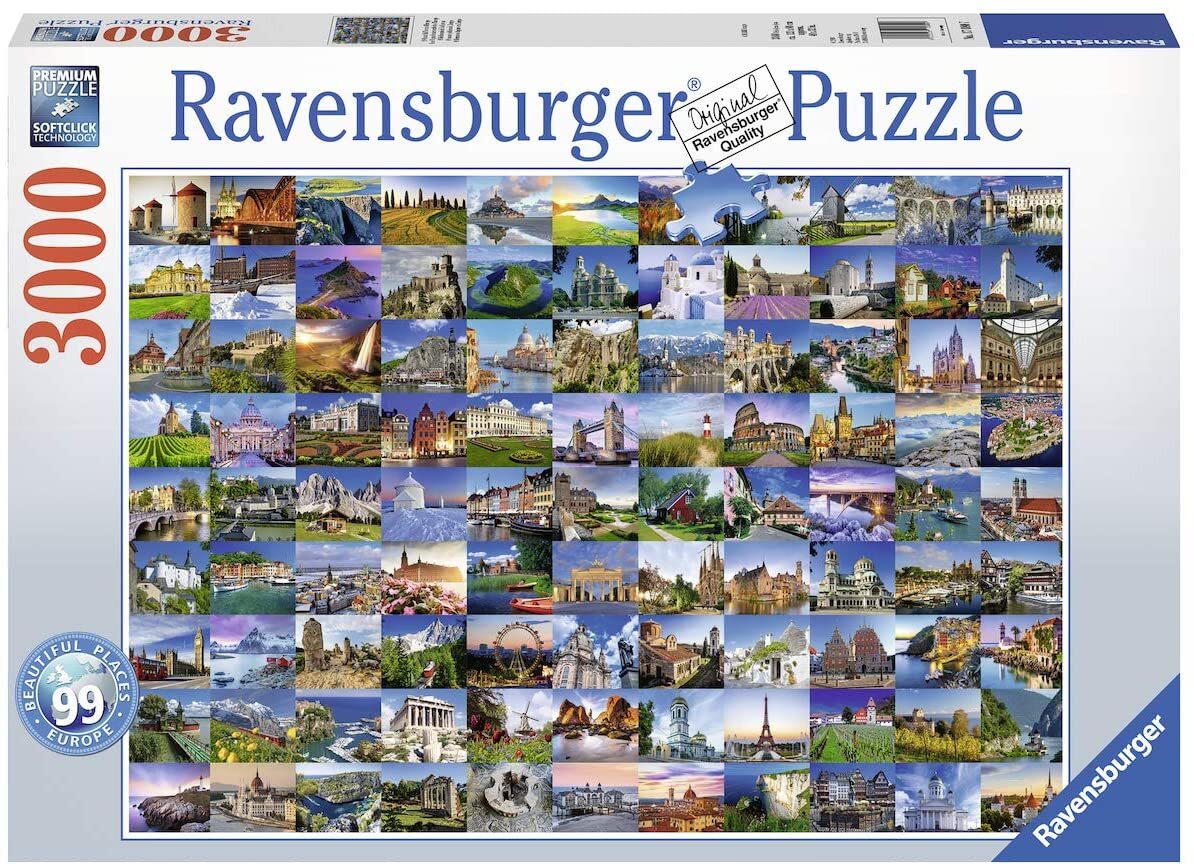 99 Beautiful Places in Europe 3000 Piece Puzzle