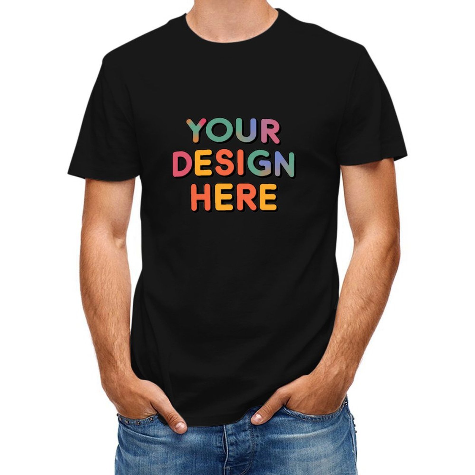 Customized Unisex Durable Cotton T-Shirt for Casual Wear