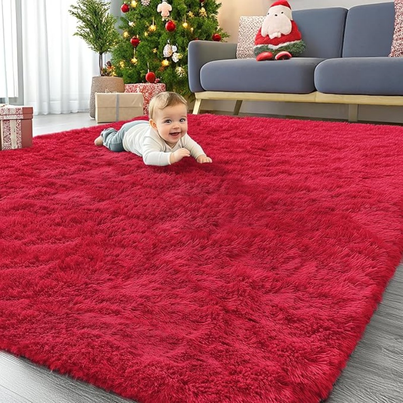 6x9 Machine Washable Large Area Rugs for Living Room, Bedroom